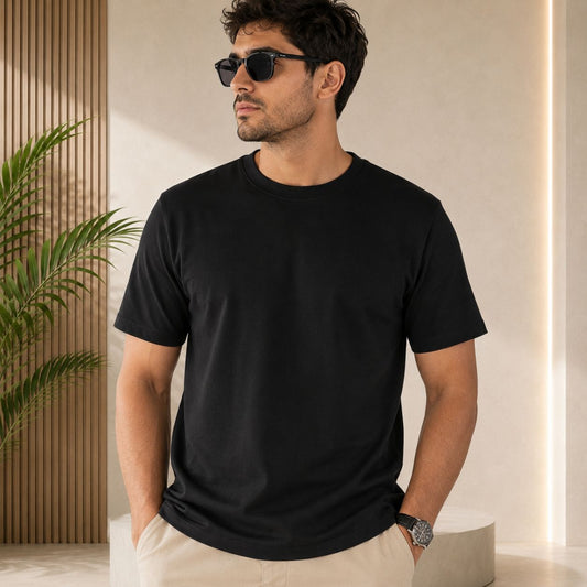 CAMISETA BASICA PREMIUM TELA QATAR DE 250G